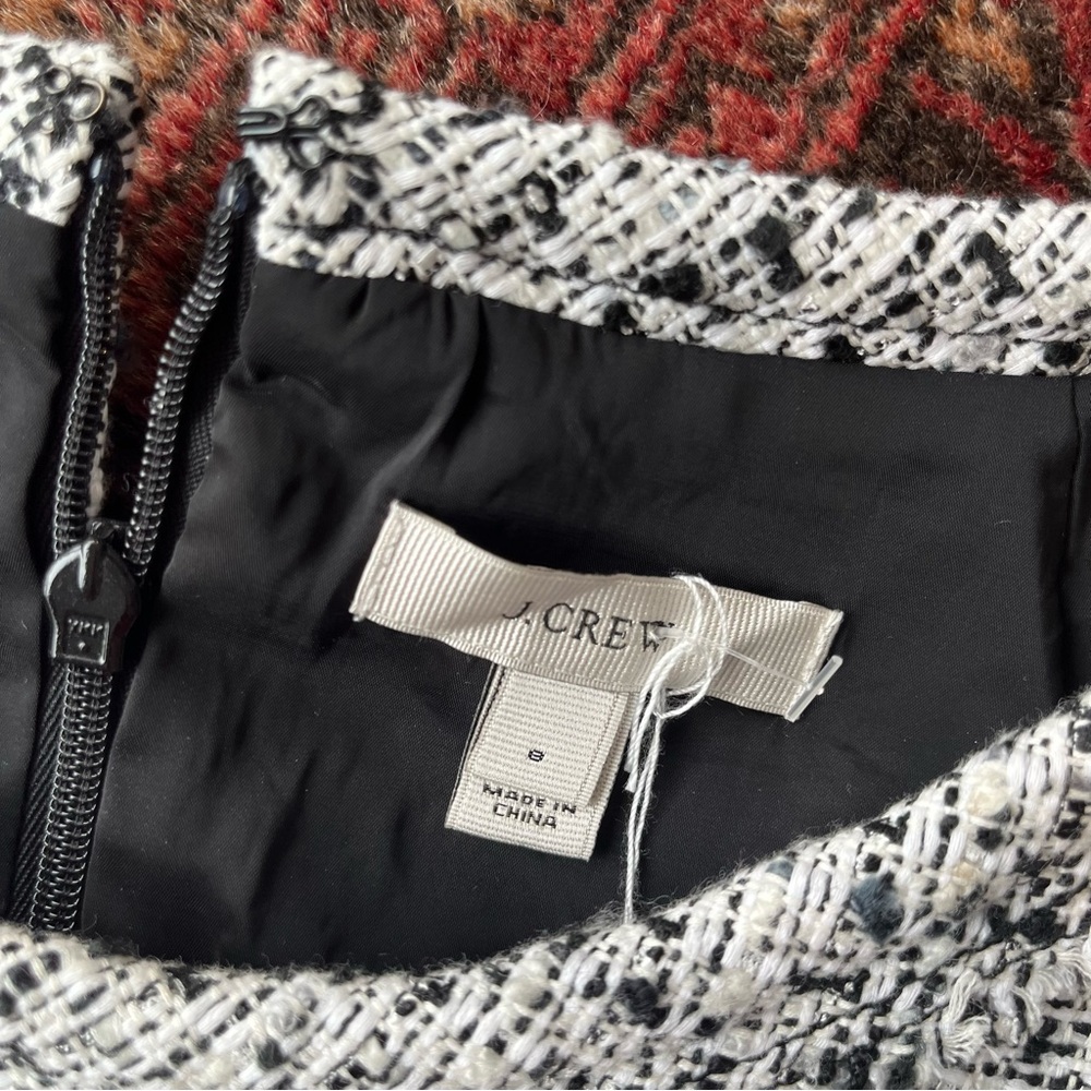 J.Crew Black & White Tweed Dress - Picture 3 of 5